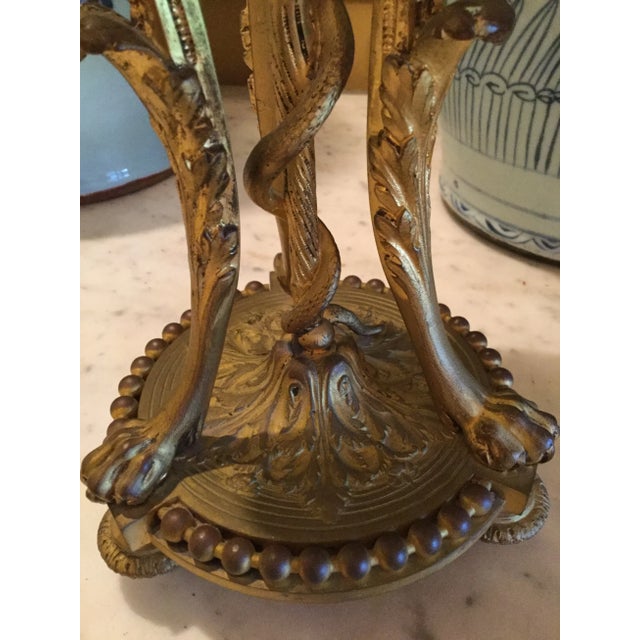 Mid 19th Century Pair of French 19th Century Louis XVI White Carrara Marble and Ormolu Cassollettes For Sale - Image 5 of 10