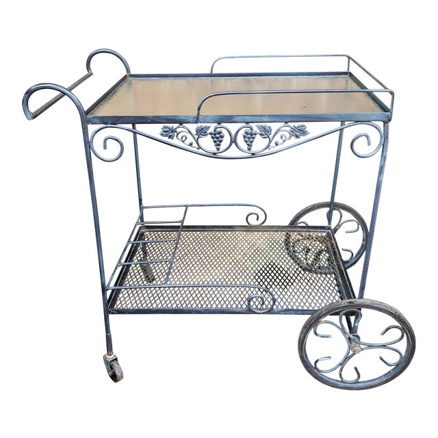 Vintage Mid Century Russell Woodard Salterini Wrought Iron Garden Patio