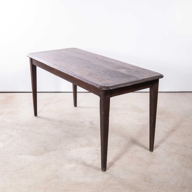 Rectangular Oak Dining Table, 1940s For Sale - Image 4 of 11