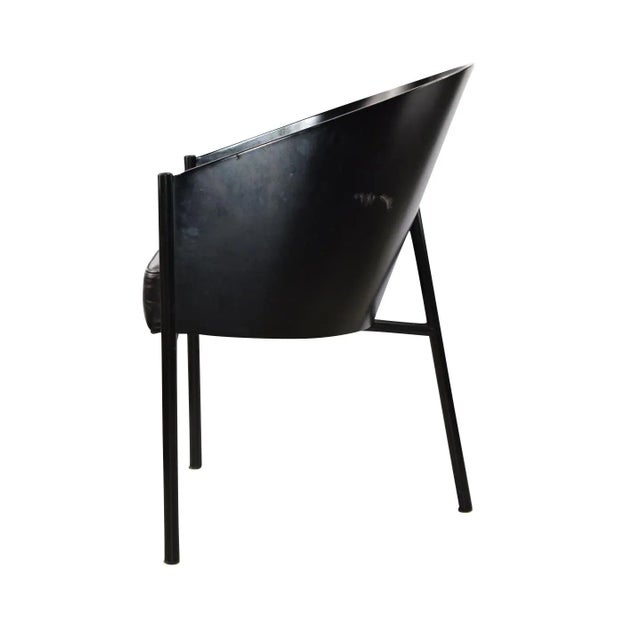 Set of 4 Costes Driade Aleph Black Arm Chairs by Philippe Starck For Sale In West Palm - Image 6 of 13