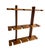 1970s Vintage Teak Wood Wall Mounting Wine Glass Rack For Sale - Image 5 of 10