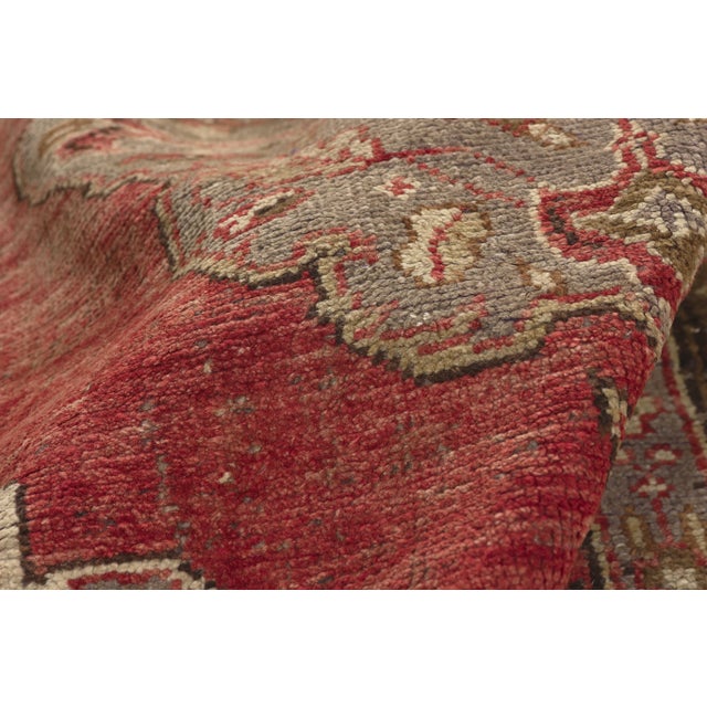 Vintage Turkish Oushak Rug - 05'01 X 11'04 For Sale - Image 10 of 11