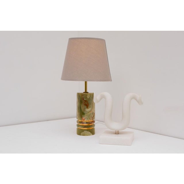 Mid-Century Modern Italian Brass Table Lamp, 1970s For Sale - Image 5 of 16