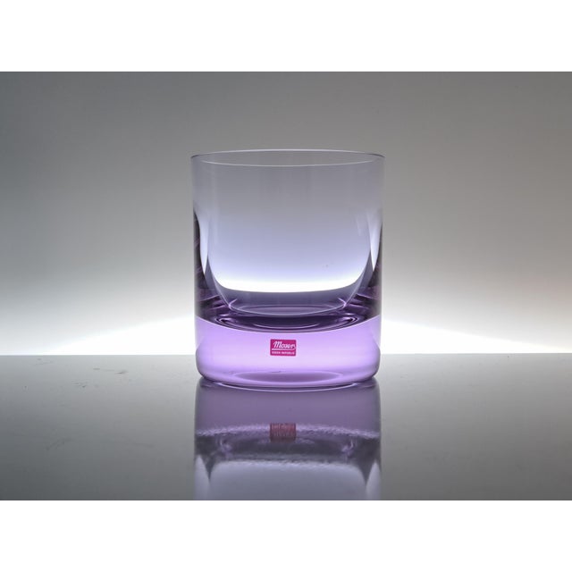 Moser Colored Crystal Whiskey Glasses, 1970s, Set of 6 For Sale - Image 8 of 17
