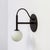 Metal Loop Sconce Black, Modern, by Research.Lighting, Modern, Minimal For Sale - Image 7 of 11