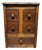 Vintage Primitive Wood Apothecary-Style Five-Drawer Cabinet For Sale