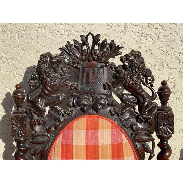 Louis XIII Armchairs and Chairs, Set of 4 For Sale - Image 3 of 18