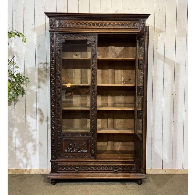 20th Century Breton Chestnut Bookcase For Sale - Image 4 of 18