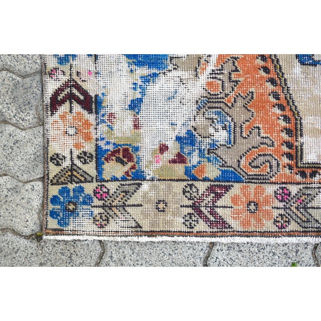 Boho Decor Wool Vintage Area Rug For Sale - Image 9 of 11
