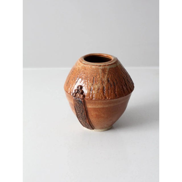 Vintage Studio Pottery Vase For Sale - Image 9 of 12