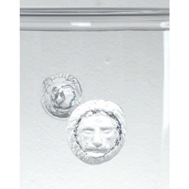 Transparent Crystal Vase on Pedestal, Circa 1890 For Sale - Image 8 of 10