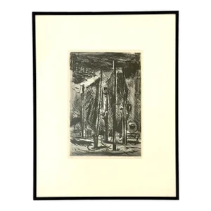 Karl Fortess 1909-1993 Original Lithograph Signed and Numbered, Framed