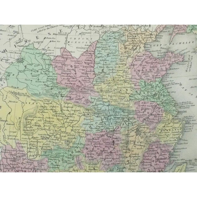 Traditional Mexico Original Map by Cowperthwait, 1850 For Sale - Image 3 of 6