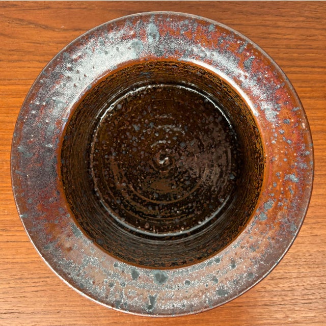 Mid-Century Modern Danish Studio Pottery Bowl by Erik Askholm, 1960s For Sale - Image 5 of 15