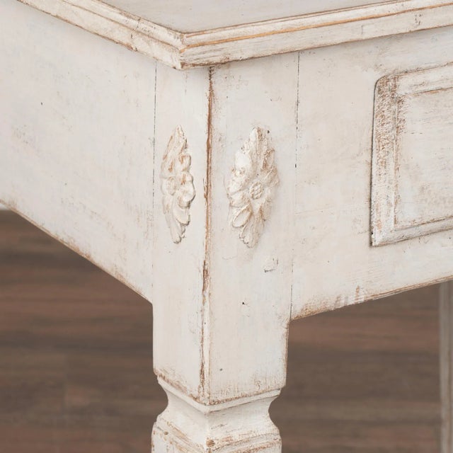 Antique Swedish Gustavian White Painted Side Table With Drawer, Circa ...