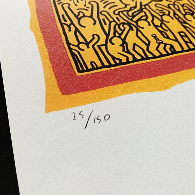 Keith Haring After Keith Haring, Composition, Limited Edition Lithograph, 1990s For Sale - Image 4 of 8