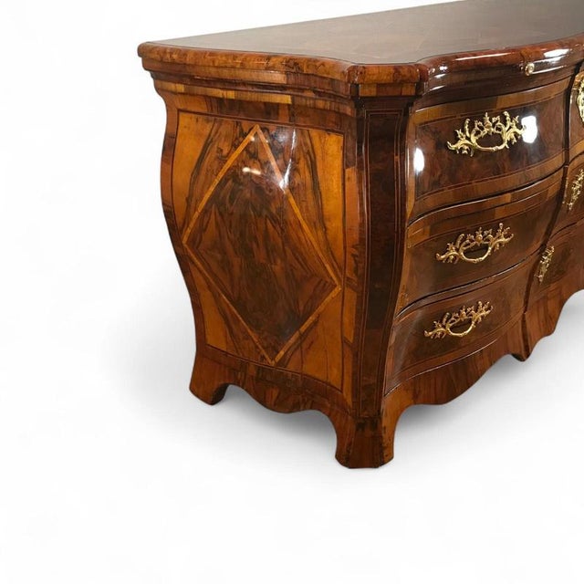 Mid 18th Century Antique German Baroque Chest of Drawers, 1750 For Sale - Image 5 of 8