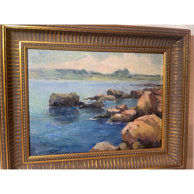 Up for sale is a high quality antique original Fred Cuming nautical seascape oil painting on board. It's done with...