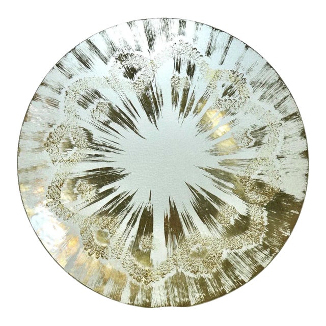 1960s Mid-Century Modern Dorothy Thorpe Atomi Glass Tray For Sale
