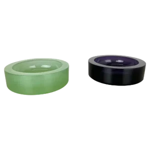 Murano Opaline Glass Shell Bowls from Cenedese, 1960s, Set of 2