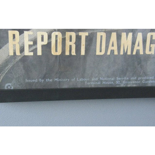WW2 Factory Safety Poster, 1940s For Sale - Image 4 of 8