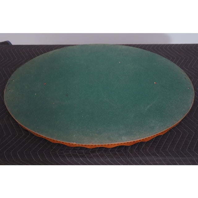 Adam Style Birdseye Maple Top Scalloped Serving Tray For Sale - Image 9 of 9