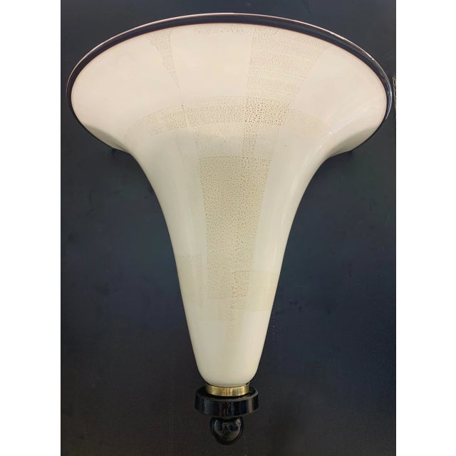 1970s Gold and White Murano Lamp attributed to Barovier, 1970s For Sale - Image 5 of 5