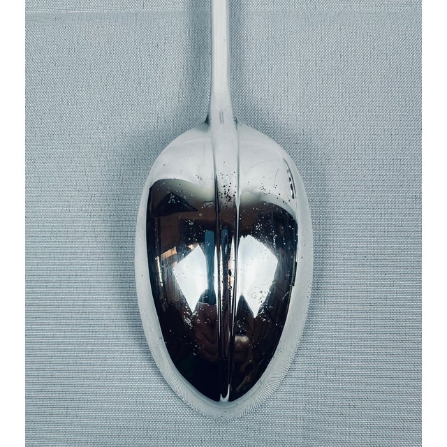 Silver Large Stuffing Spoon by Gerity in Silver Plate-13” L For Sale - Image 8 of 8