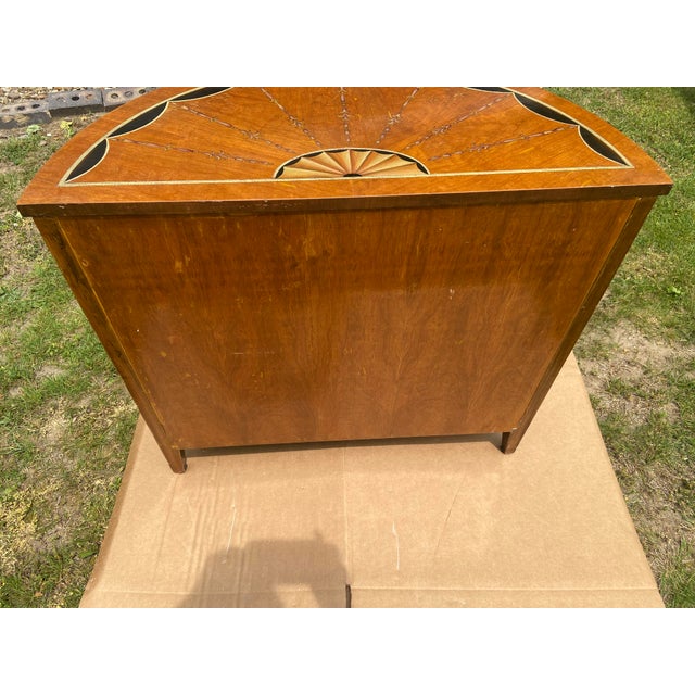 Mid 20th Century Louis XV French Style Demilune Cabinet For Sale - Image 9 of 12