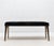Modern Upholstered Hide Bench in Black Shagreen With Bronze Patina Brass by R&y Augousti For Sale - Image 3 of 11