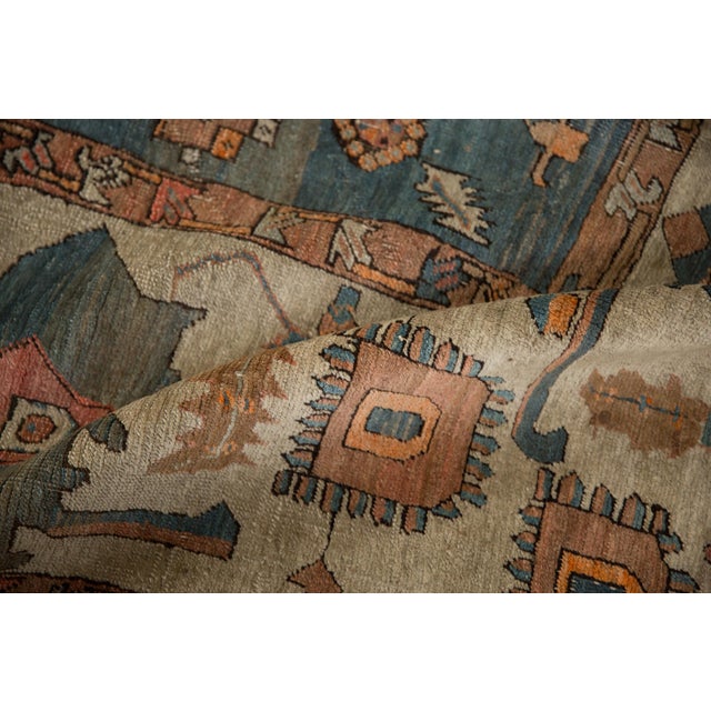 Boho Chic Antique Serapi Carpet - 10'3" X 12'6" For Sale - Image 3 of 11