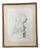 19th Century French Framed Engraving of Male Torso Sculpture For Sale