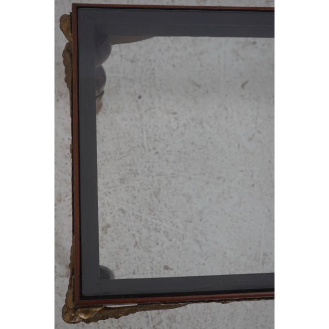 Bronze Antique French Empire Bronze Mounted Coffee Table For Sale - Image 8 of 13