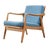 Mid-Century Beech and Ash Armchair from Gustav Bergmann Möbel, 1960s For Sale