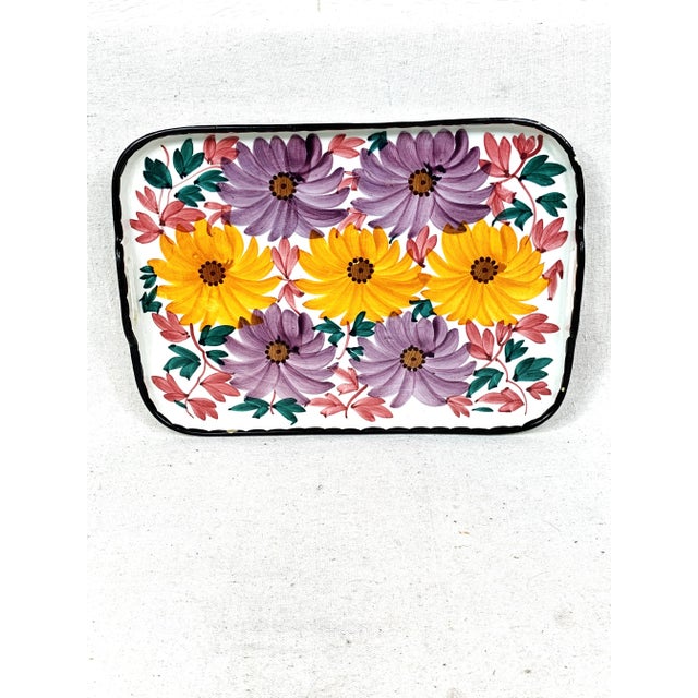 White Vintage Majolica Tray For Sale - Image 8 of 11