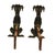 Tennesse chrome plating co Art Deco Greyhound Cast Iron Andirons – Authentic 1930s Streamline Pair For Sale - Image 4 of 6
