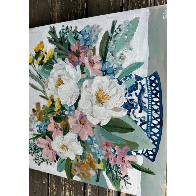 2020s "Flowers for Janie" Original Painting For Sale - Image 5 of 7