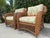 Vintage Palm Beach Style Rolled Arm Wicker Lounge Chairs – A Pair For Sale In Naples, FL - Image 6 of 12
