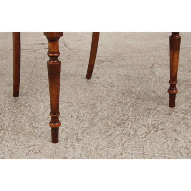 Pair English Adams Style Painted Back Cane Armchairs For Sale - Image 12 of 16