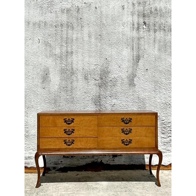 Vintage Italian Low Chest of Drawers For Sale In West Palm - Image 6 of 8