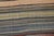Textile 1970s Vintage Handmade Wool Cotton Red Runner Rug For Sale - Image 7 of 11