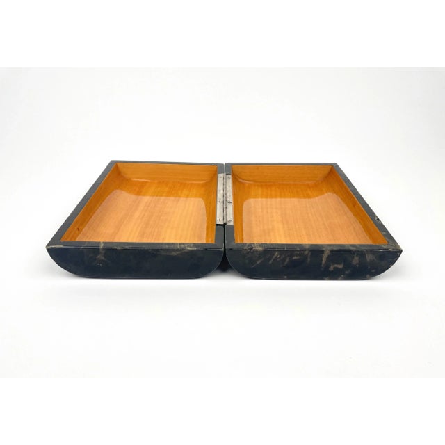 Black Goatskin Box by Tommaso Barbi, Italy, 1970s For Sale - Image 8 of 14