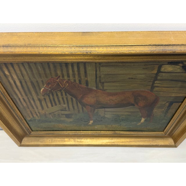 Mid 20th Century Mid-Century British Equestrian Horse Portrait Attributed to Lionel Ellis, c.1950–60 For Sale - Image 5 of 18