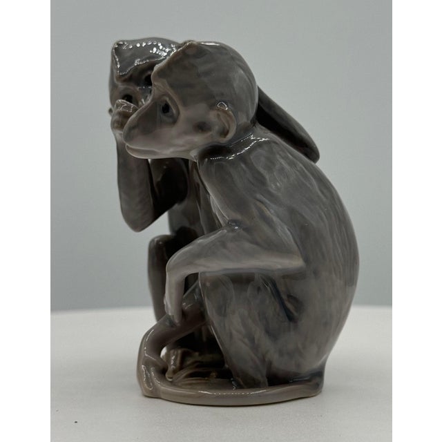 Bing & Grondahl porcelain Monkey Figurines For Sale - Image 10 of 10