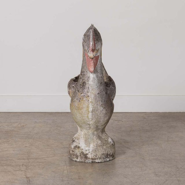 Sculpture Materials 1960s French Concrete Rooster Planter For Sale - Image 7 of 14