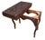 Early 20th Century Early 20th Century Marquetry Inlay With Mother of Pearl Folding Game Table For Sale - Image 5 of 18