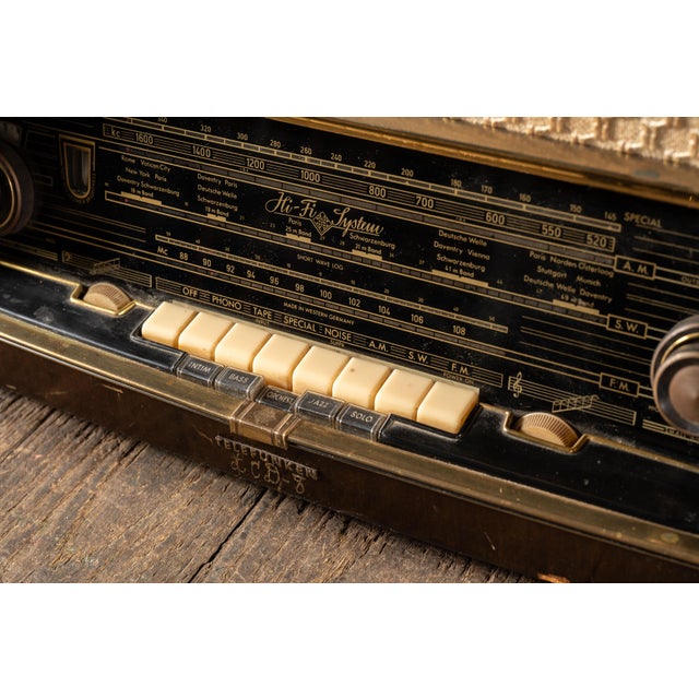 C. 1950 Working Telefunken Opus 7 Hi-Fi Tube Radio For Sale - Image 12 of 18