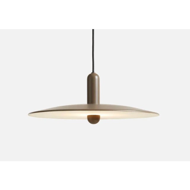 Contemporary Large Taupe Lu Pendant Lamp by Beaverhausen For Sale - Image 3 of 6