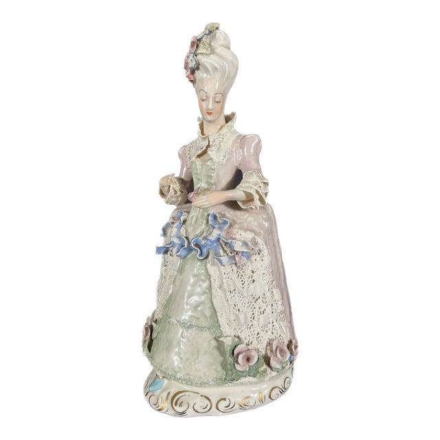Cordey China Co. Porcelain French Figure, #5061, Circa 1940's For Sale
