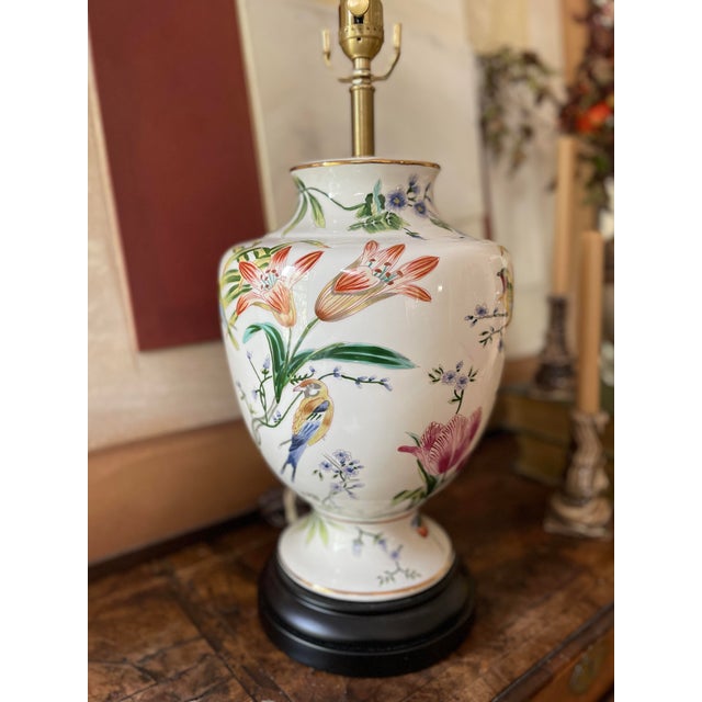 Wildflower and Lily Lamp Attributed to Scully and Scully For Sale In Chicago - Image 6 of 12